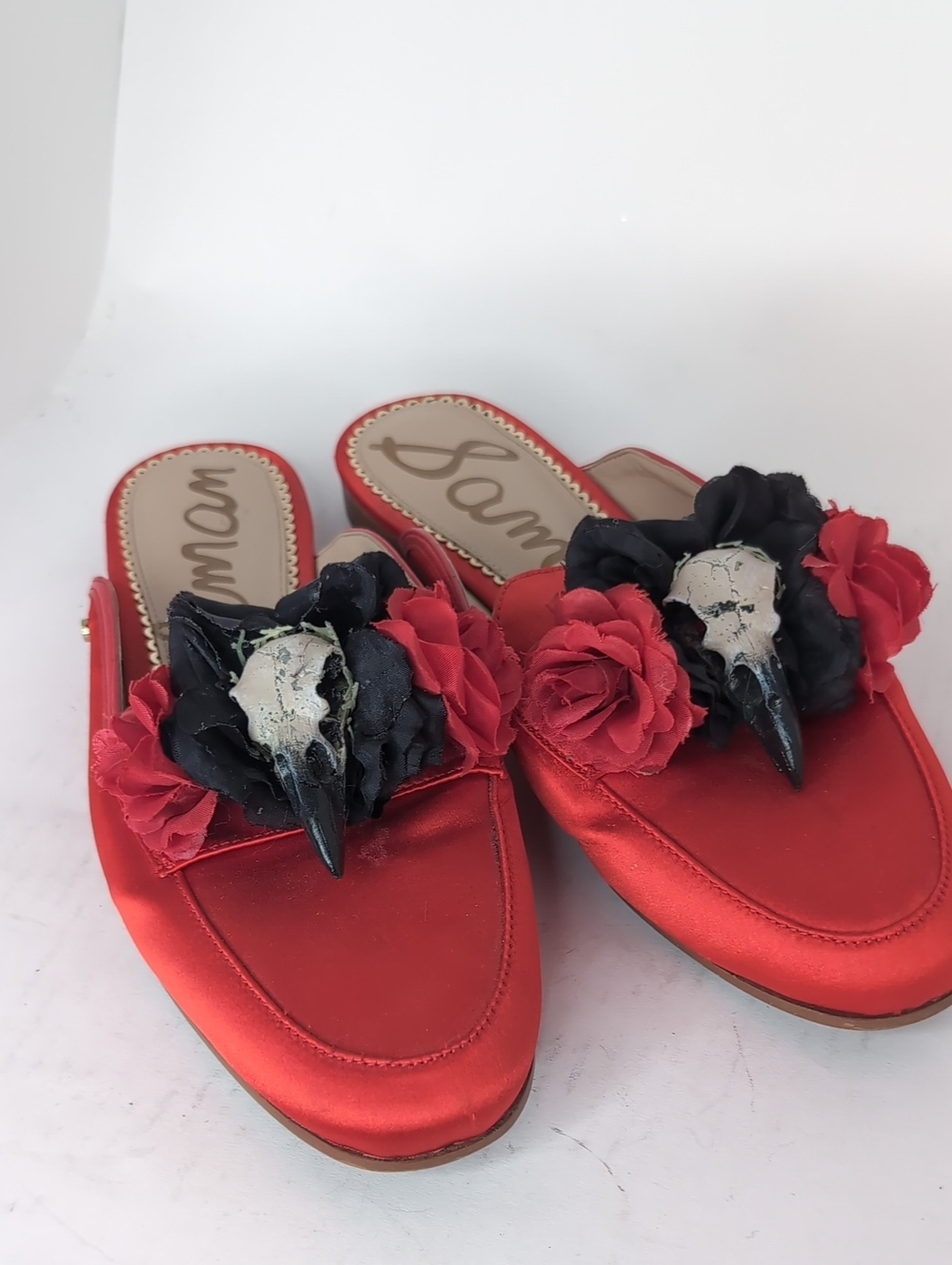 Skull-Embellished Mules